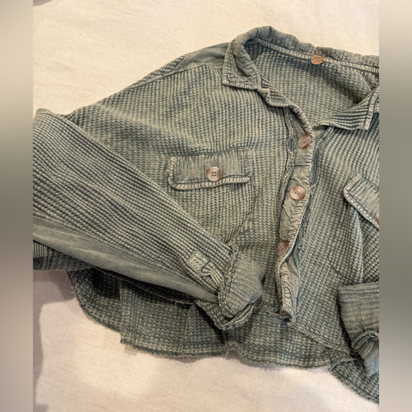 FP One Cropped Scout Jacket - Washed Army - Picture 9 of 10